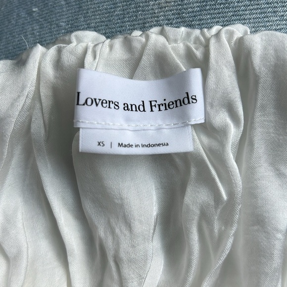 Lovers and Friends Aleric White Halter Cropped Top - Size XS - Picture 8 of 8